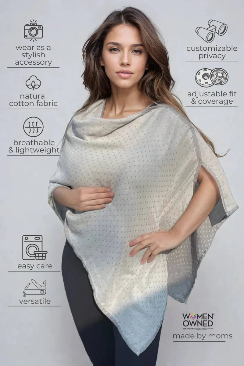 Simple Wishes The Haven 100% Cotton 7-in-1 Nursing Cover