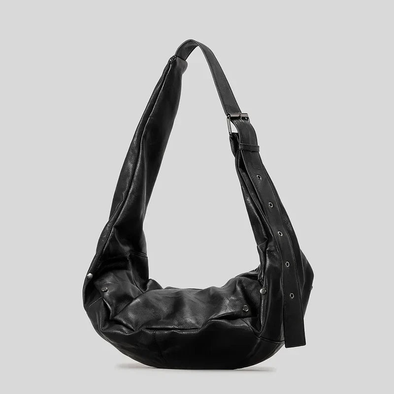 Mermaid Way Dark Rebel Leather Shoulder Bag