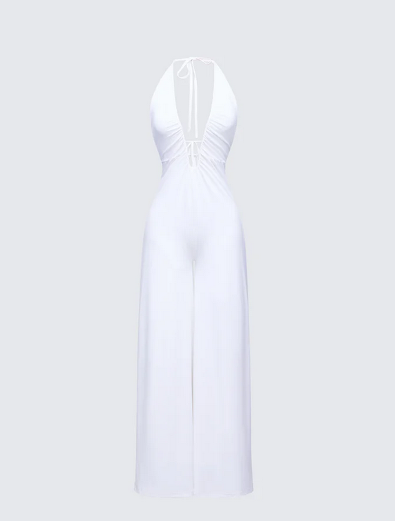 Finesse Saoirse Plunge Neck Jumpsuit