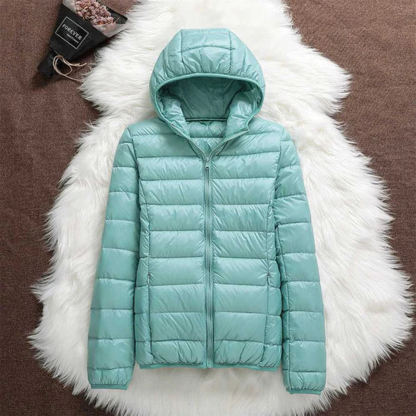 Nabalu Women’s Quilted Jacket – Zip-Front Long Sleeve Outerwear