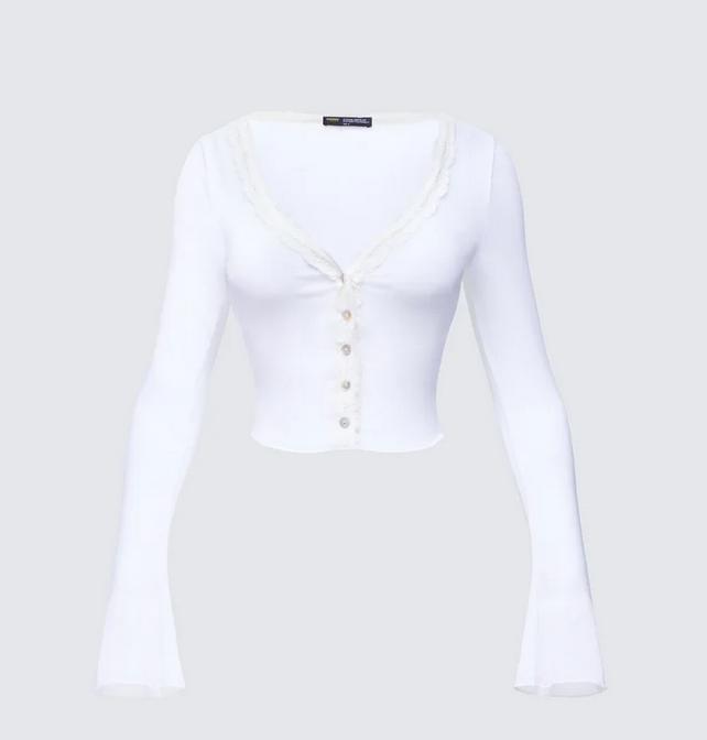 Finesse Aurelia Long Sleeve Mesh Top