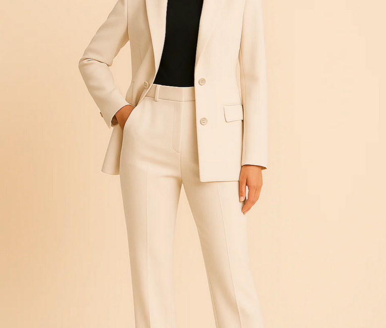 Nabalu Women’s Elegant Evening Set – Tailored Blazer and Tapered Pants