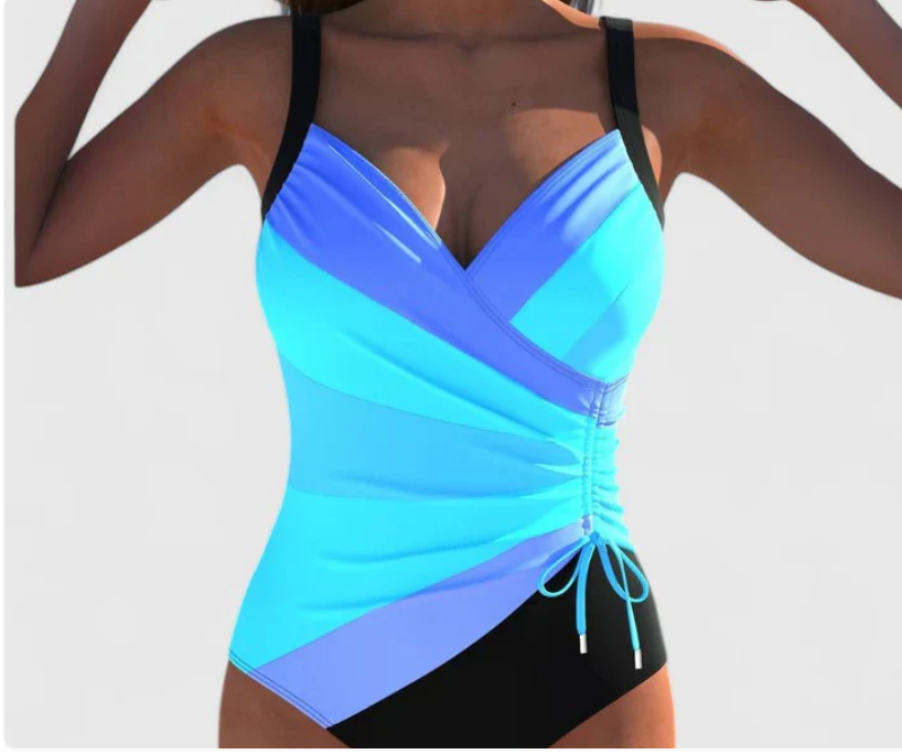 Nabalu Solviera | Women’s Wrap-Front One-Piece Swimwear
