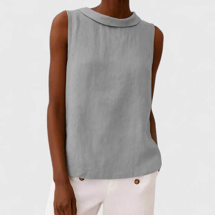 Women’s Summer Round Neck Top – Relaxed Everyday Blouse