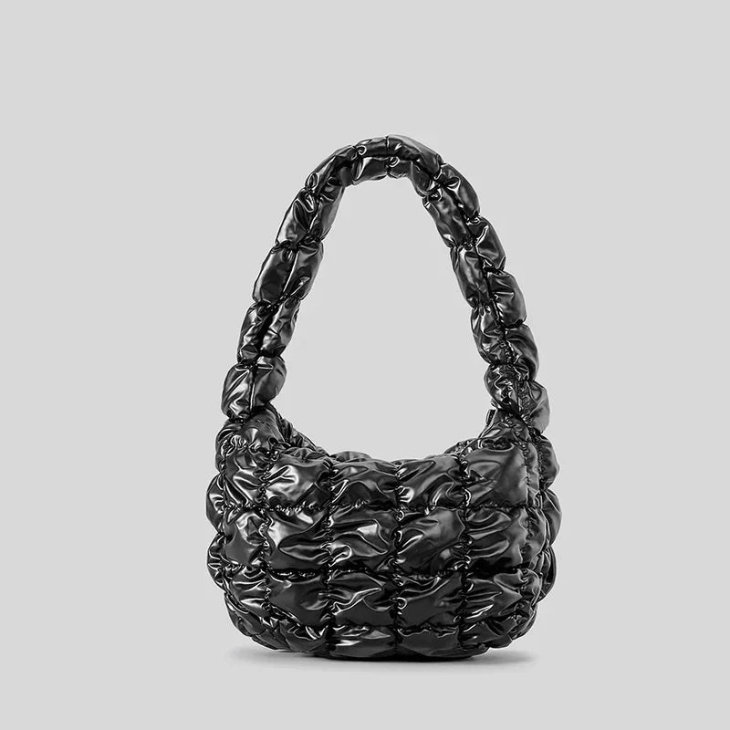 Mermaid Way Pufira Ruched Quilted Shoulder Bag