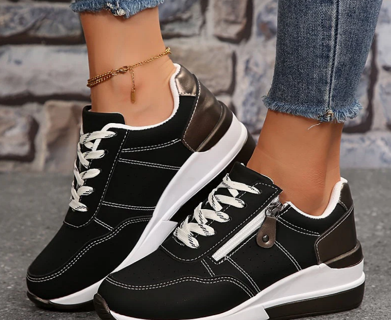 Nabalu Rowan | Comfort Zip Lace Orthopedic Sneakers