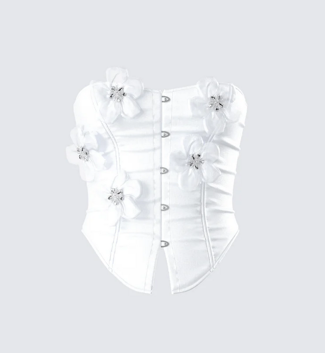 Finesse Rivi Flower Corset Top