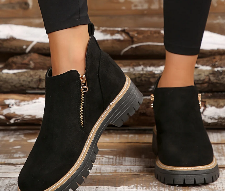 Nabalu Jordan | Women’s Orthopedic Ankle Boots with Side Zipper