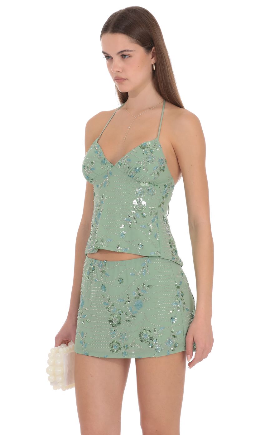 Lucy In The Sky Mireya Embellished Mini Skirt