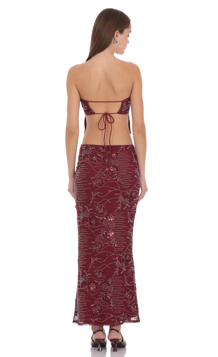 Lucy In The Sky Valence Embellished Maxi Skirt