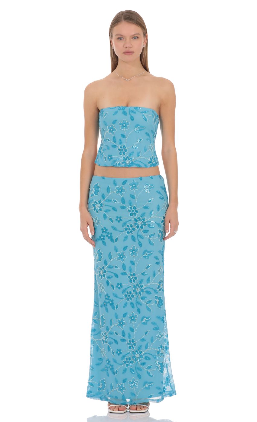 Lucy In The Sky Valence Embellished Maxi Skirt
