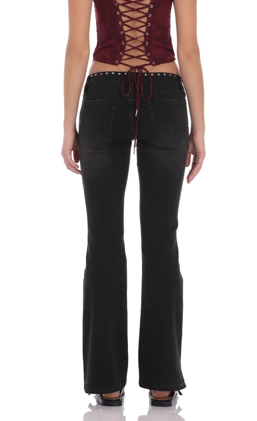 Lucy In The Sky Simone Studded Low Rise Jean