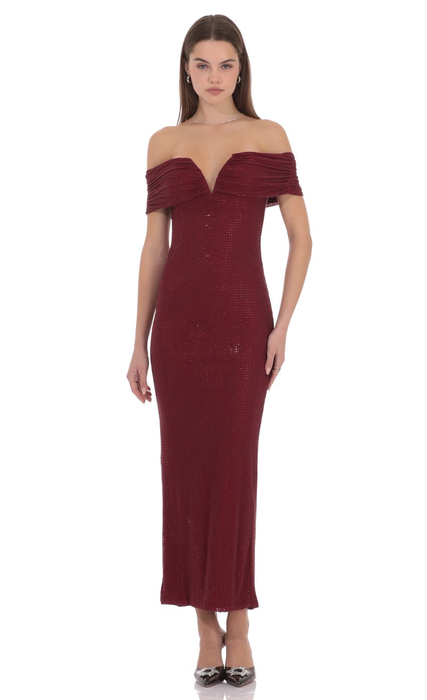 Lucy In The Sky Verona Rhinestone Maxi Dress