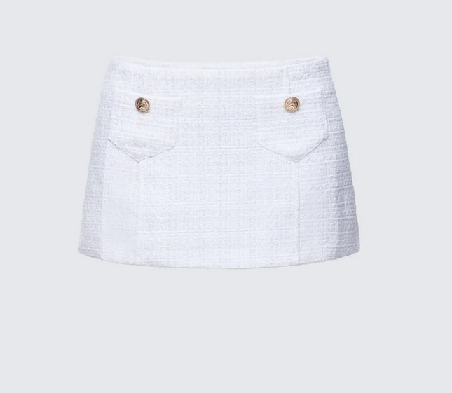 Finesse Nomi Tweed Mini Skirt