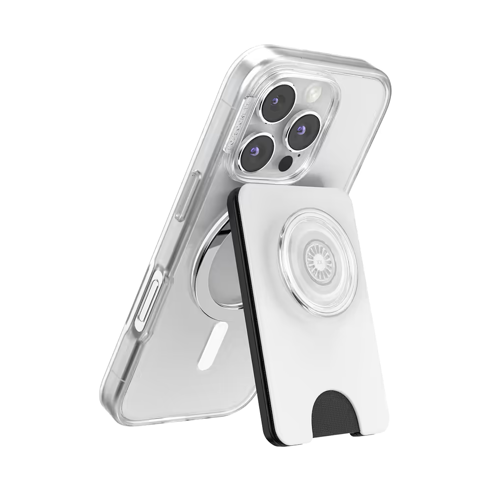 PopSockets Black - MagSafe Kick-Out PopWallet+ & Stand