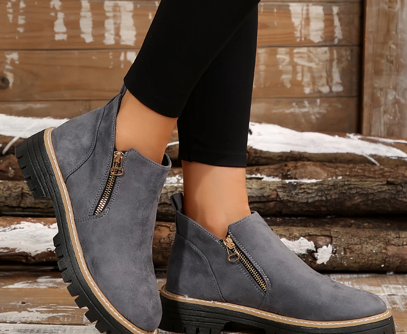 Nabalu Jordan | Women’s Orthopedic Ankle Boots with Side Zipper