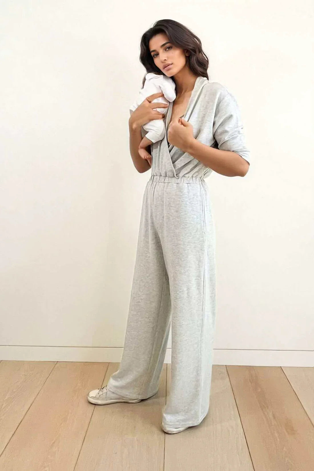 Simple Wishes Megan Fleece Nursing Jumpsuit