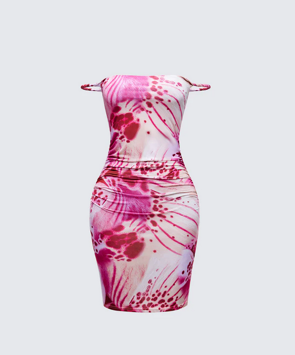 Finesse Lois Twist Strap Mini Dress