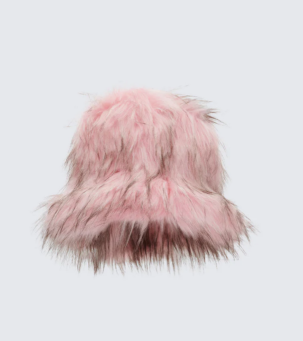 Finesse Pamela Faux Fur Oversized Bucket Hat