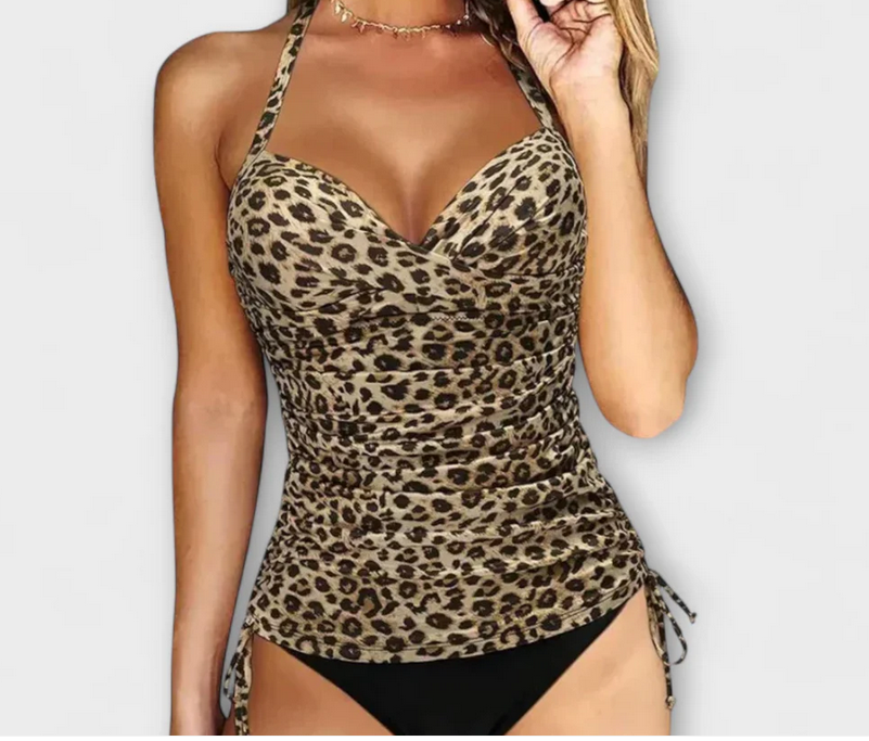 Nabalu Elviora | Women’s Ruched Halter One-Piece Swimsuit