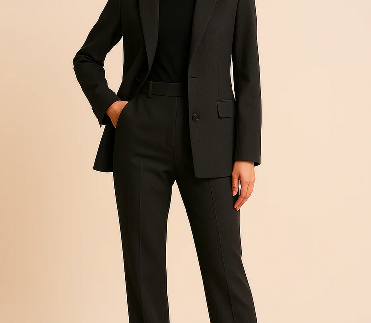 Nabalu Women’s Elegant Evening Set – Tailored Blazer and Tapered Pants