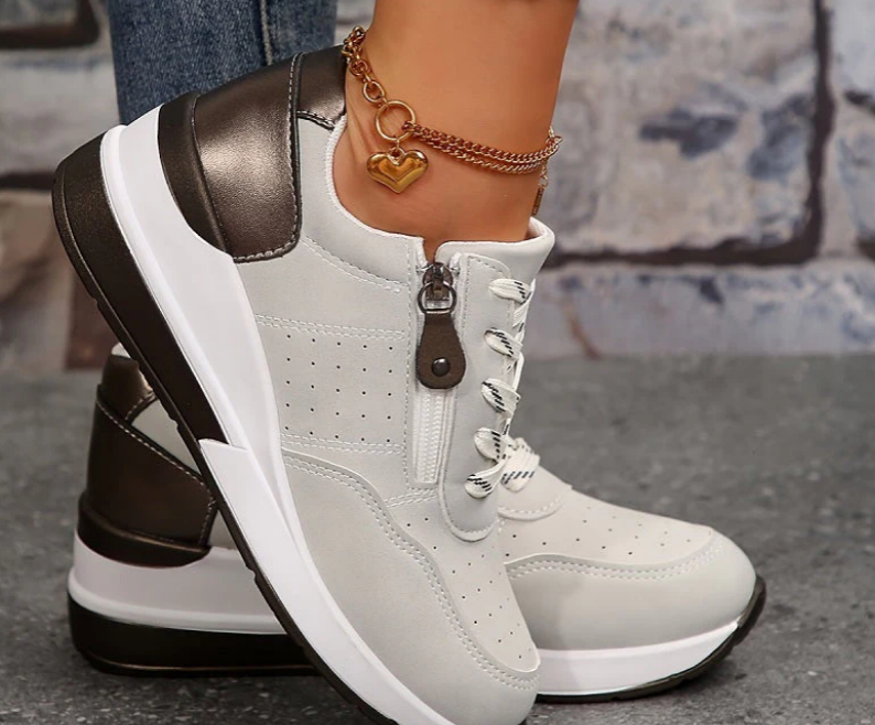 Nabalu Rowan | Comfort Zip Lace Orthopedic Sneakers