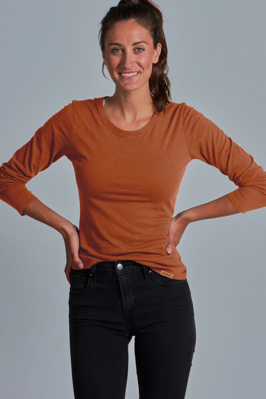ONNO Women's ONNO long sleeve bamboo t-shirt #2