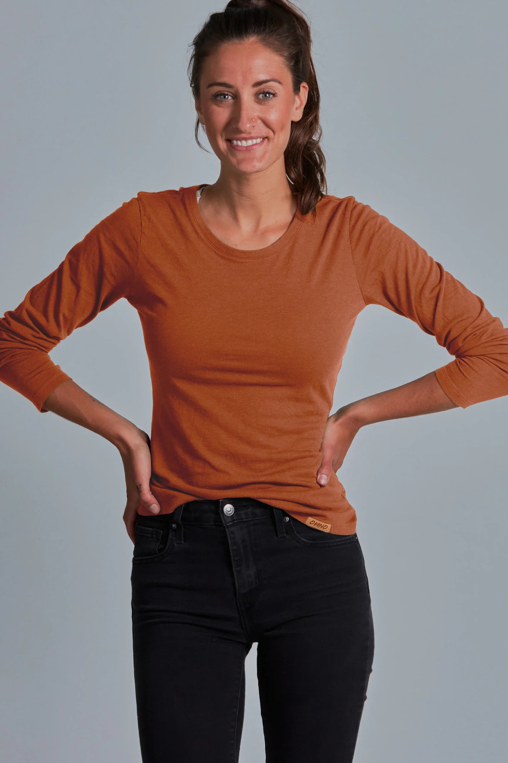 ONNO Women's ONNO long sleeve bamboo t-shirt #2