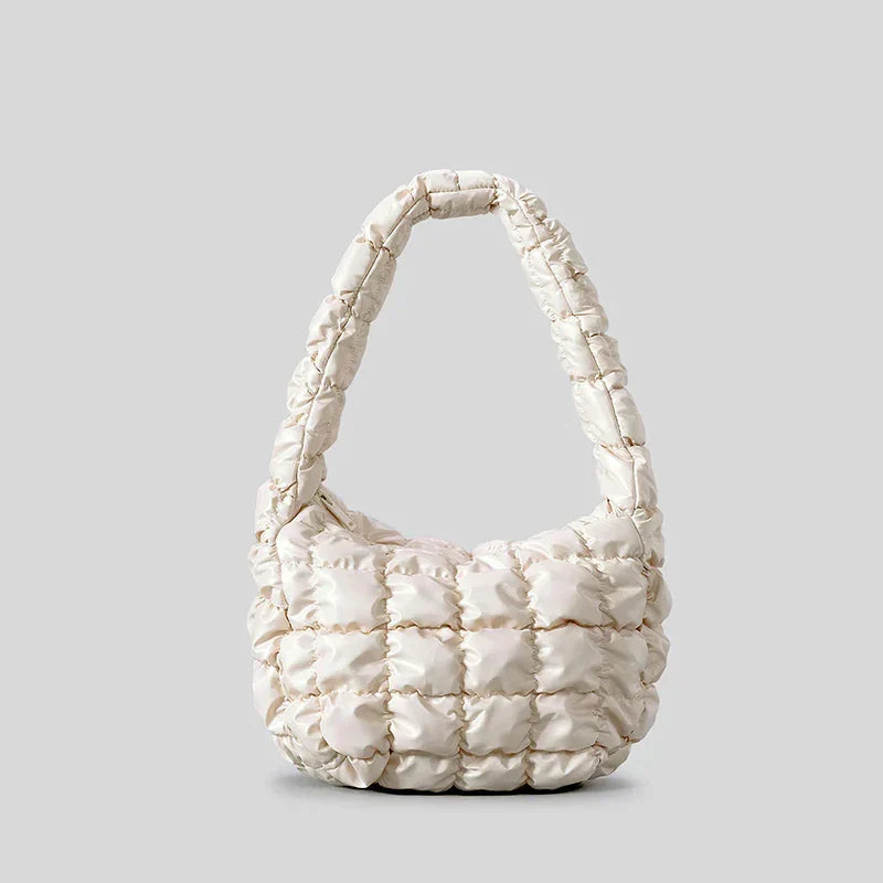 Mermaid Way Pufira Ruched Quilted Shoulder Bag