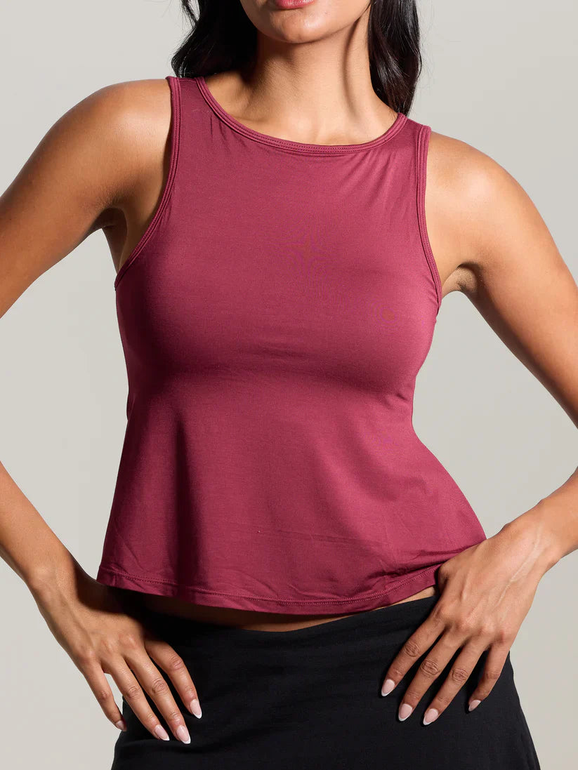 Klassy Flowy Boat Neck Tank