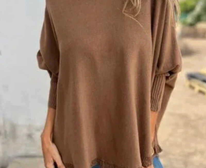 Nabalu Nerisse | Women’s Relaxed Knit Batwing Sleeve Top