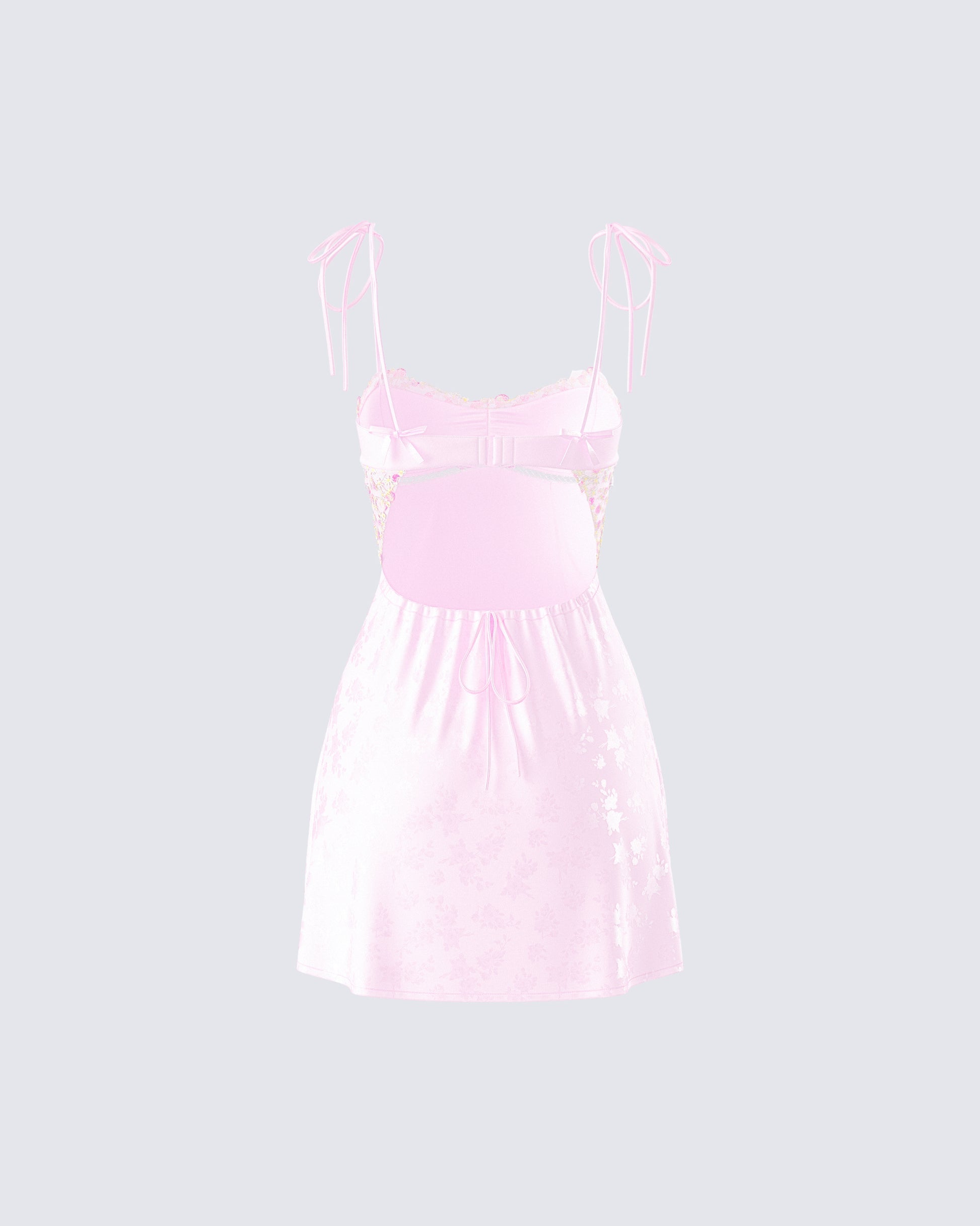 Lottie Pink Mini Slip Dress