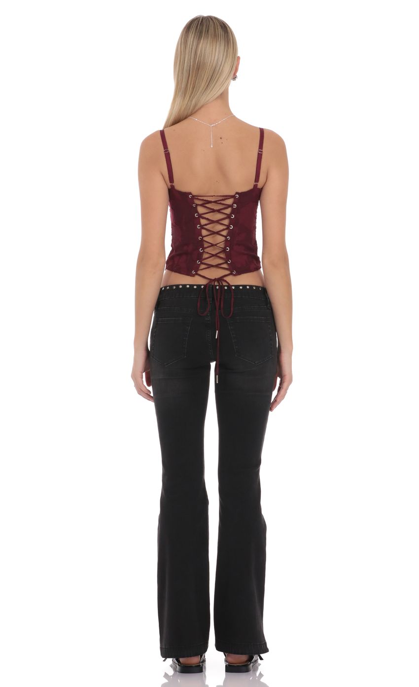 Lucy In The Sky Simone Studded Low Rise Jean