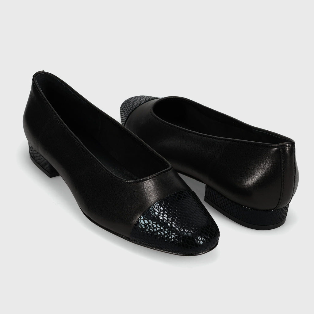 Marmi Shoes Vaneli Fc-313 - Black Nappa/Black Snake Print