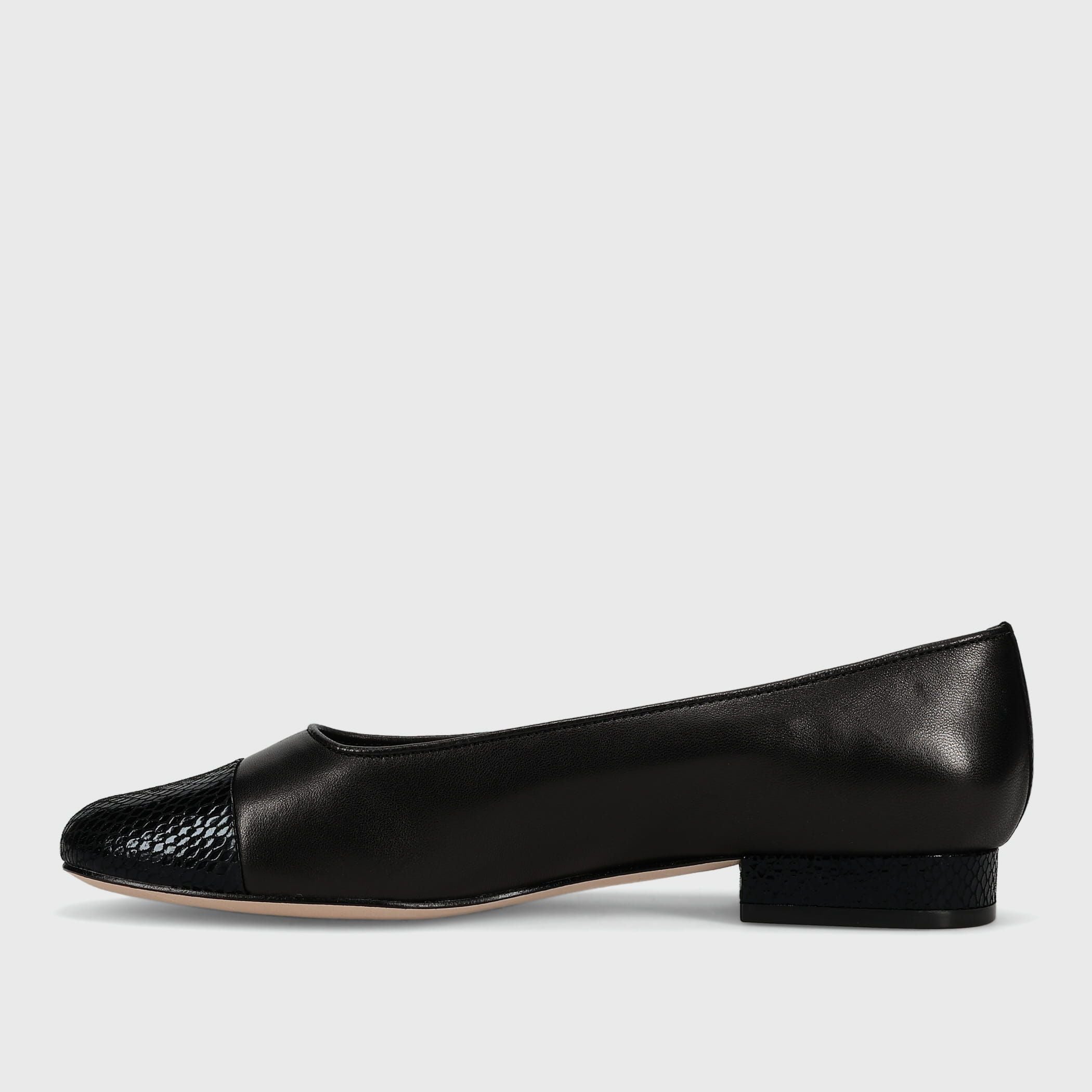 Marmi Shoes Vaneli Fc-313 - Black Nappa/Black Snake Print