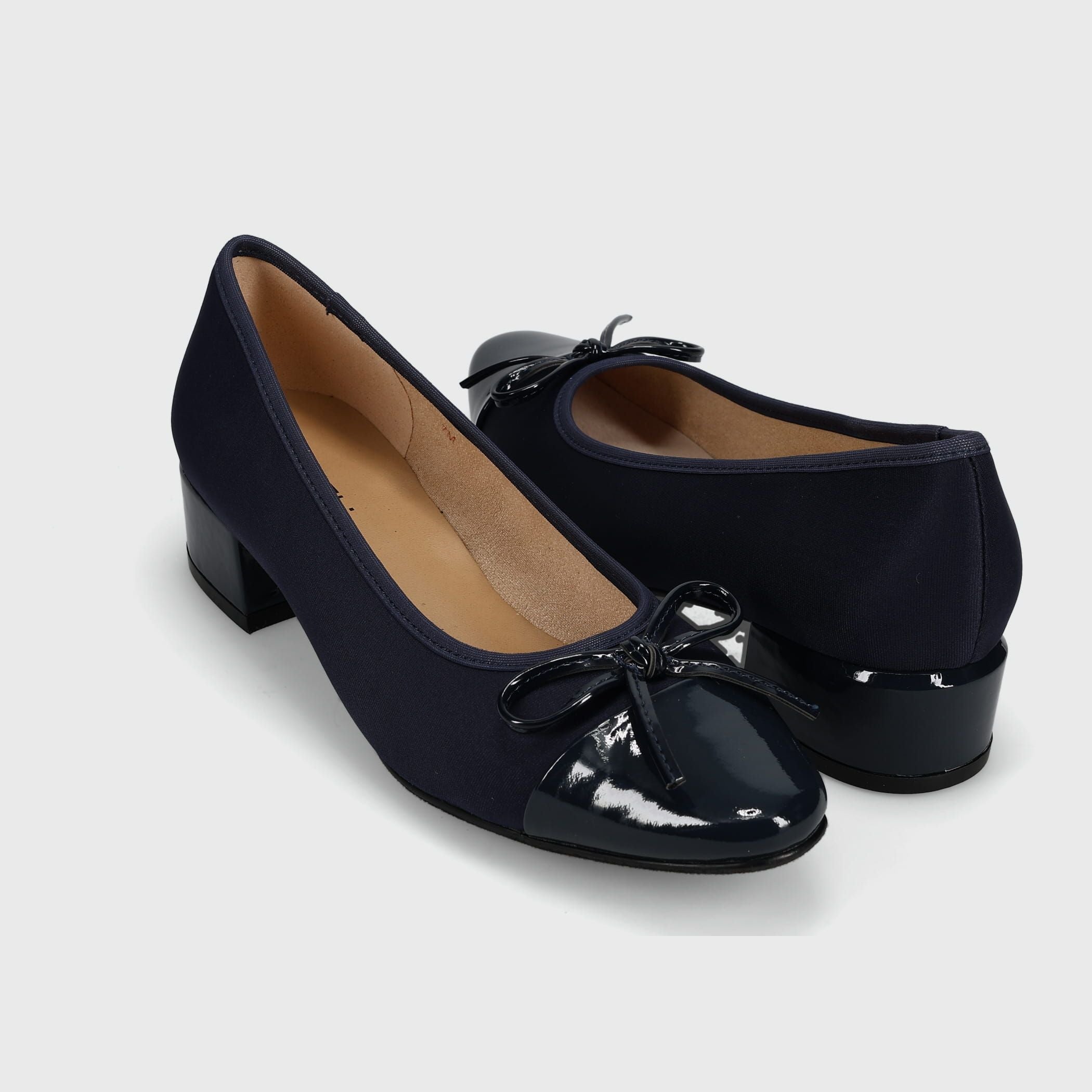 Marmi Shoes Vaneli Alesya - Navy Owi Fabric