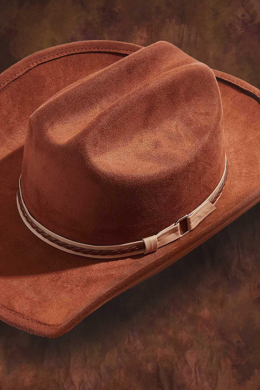 Cato Fashions Braided Trim Cowboy Hat