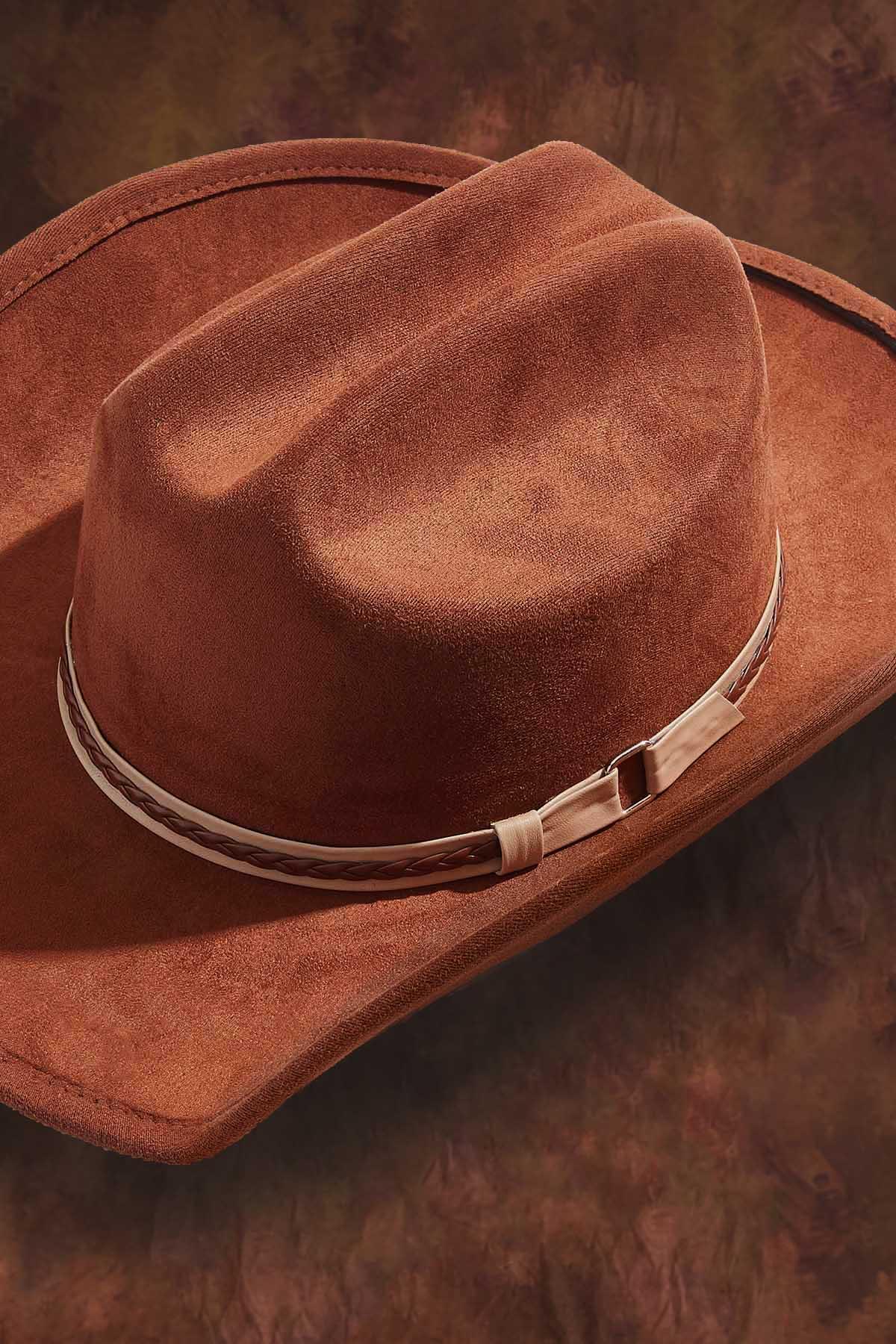 Cato Fashions Braided Trim Cowboy Hat