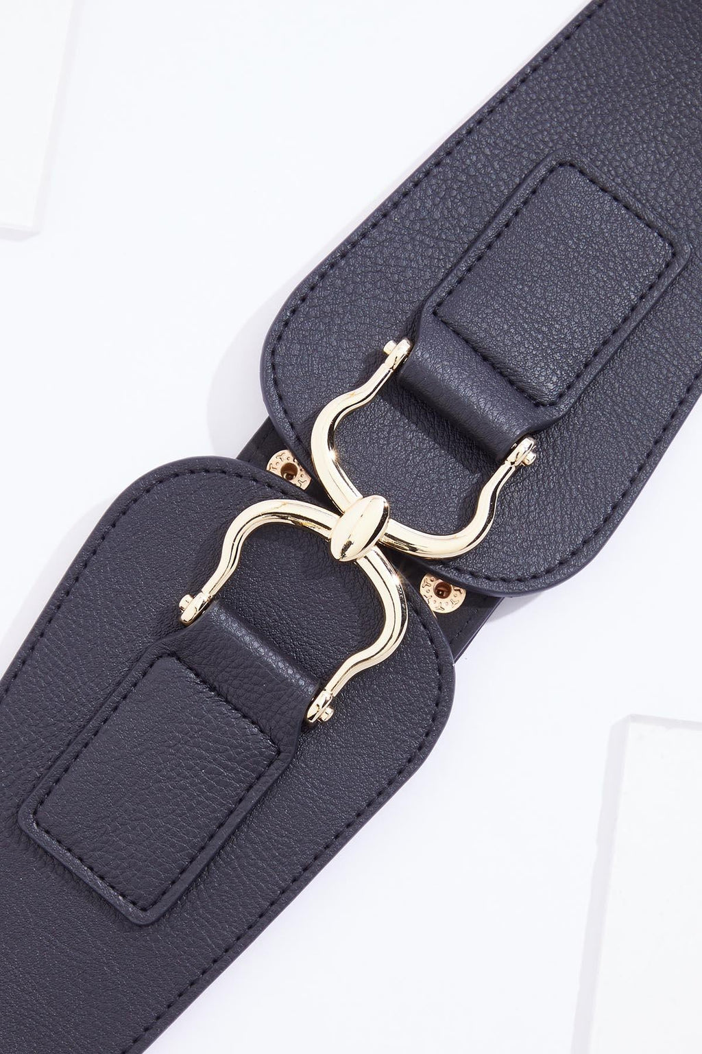 Cato Fashions Gold Metal Hardware Stretch Belt