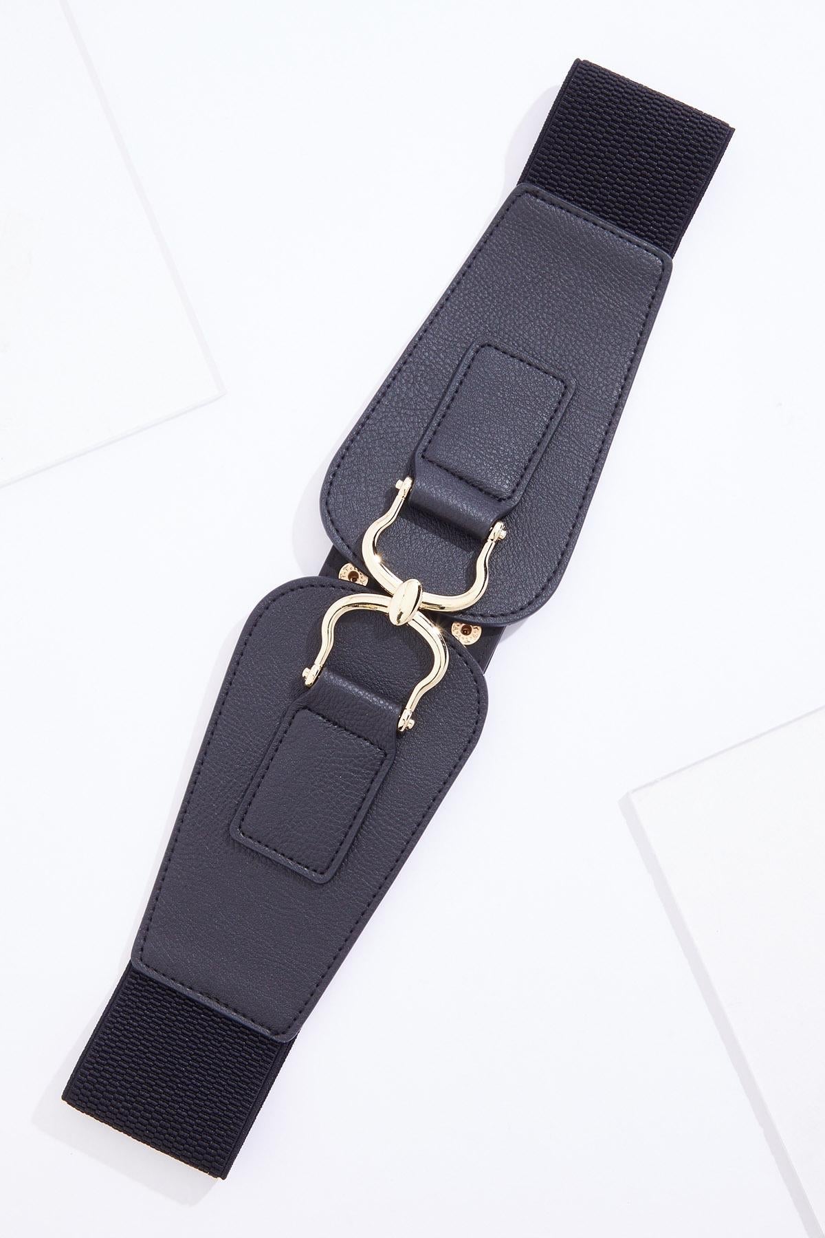 Cato Fashions Gold Metal Hardware Stretch Belt