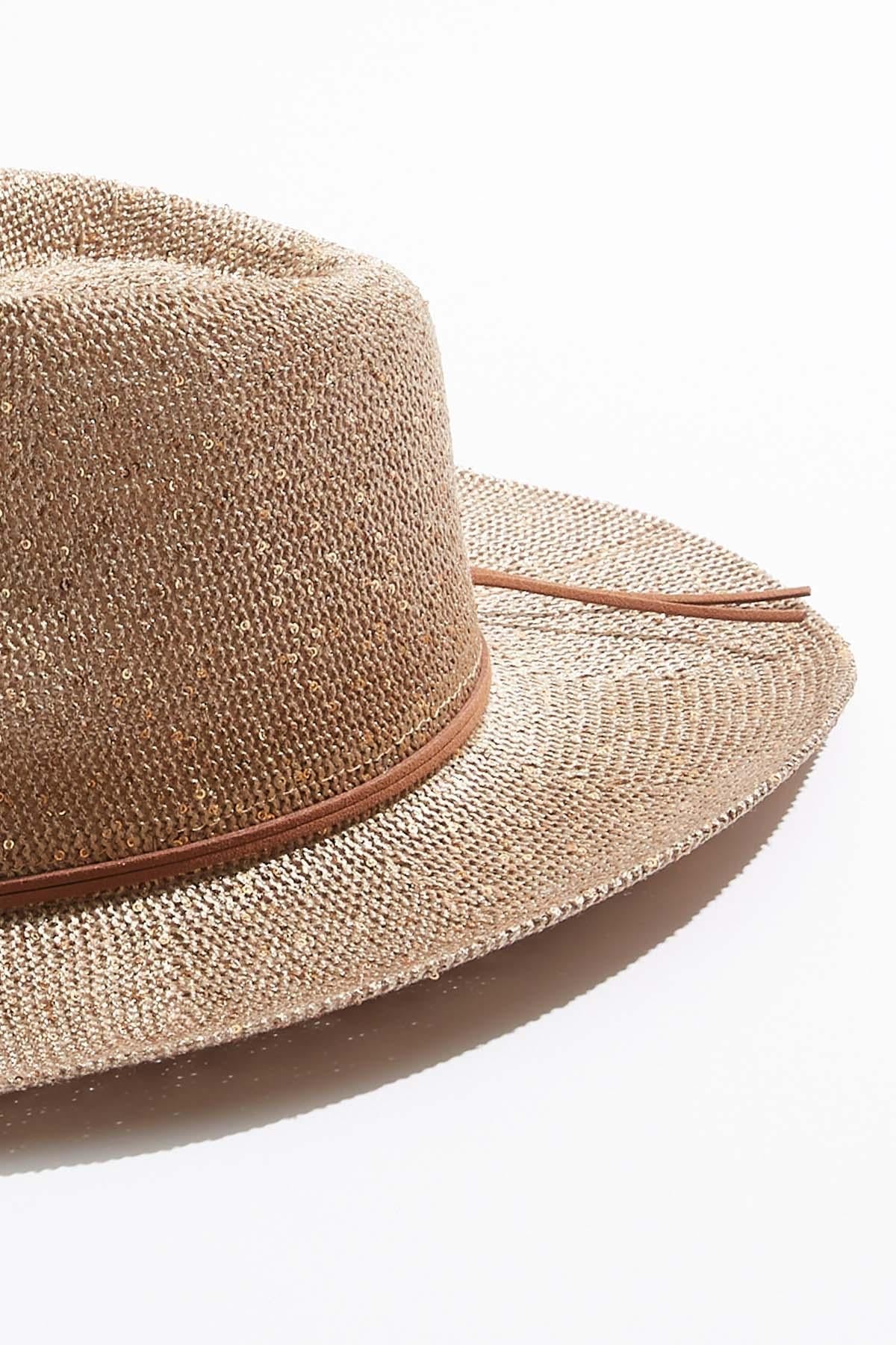 Cato Fashions Sequin Straw Cowboy Hat
