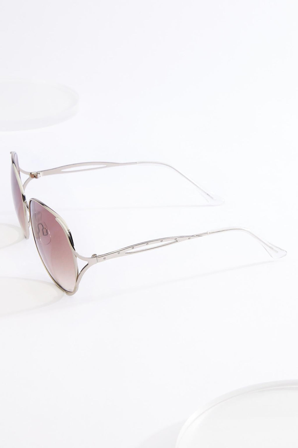 Cato Fashions Silver Metal Round Sunglasses
