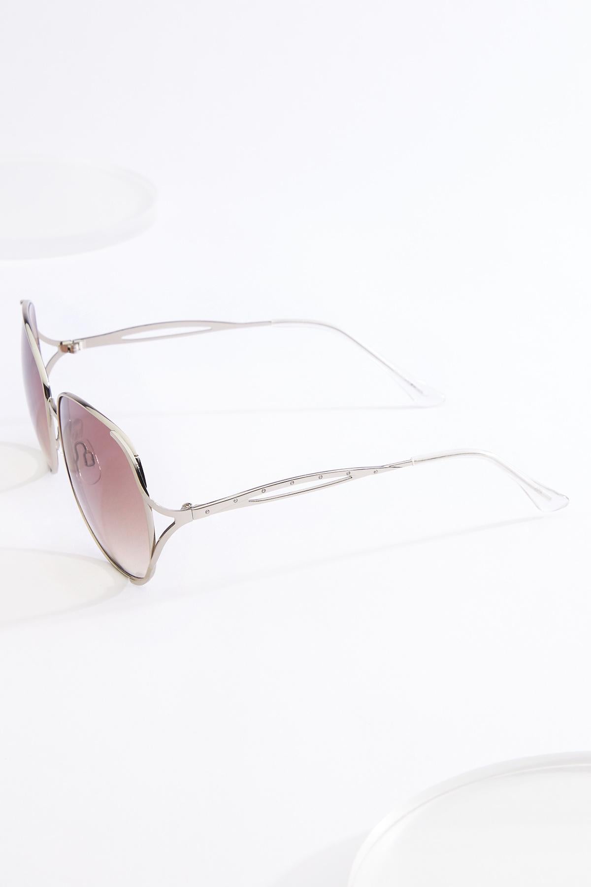 Cato Fashions Silver Metal Round Sunglasses