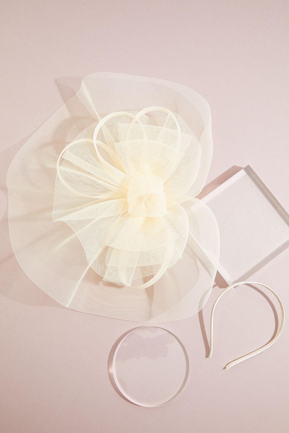 Cato Fashions Large Bow Veil Fascinator