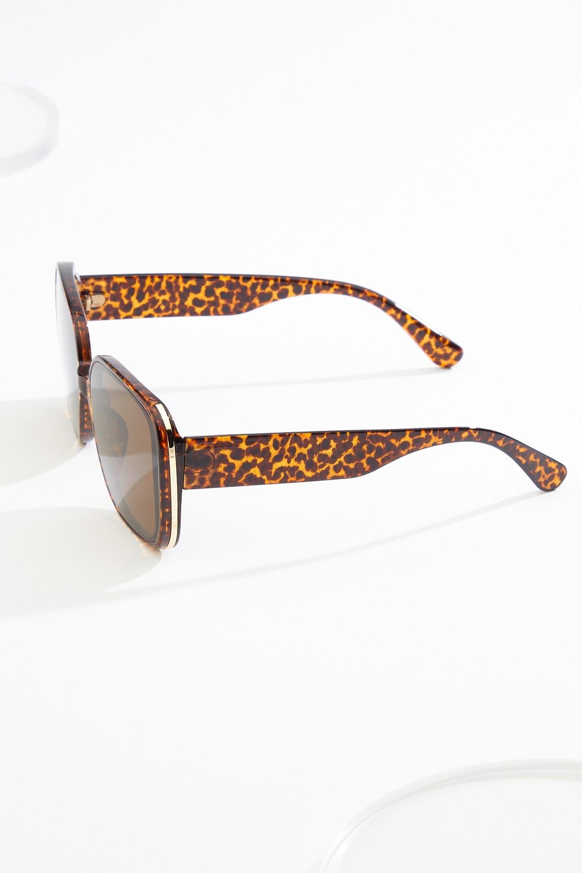Cato Fashions Square Leopard Sunglasses