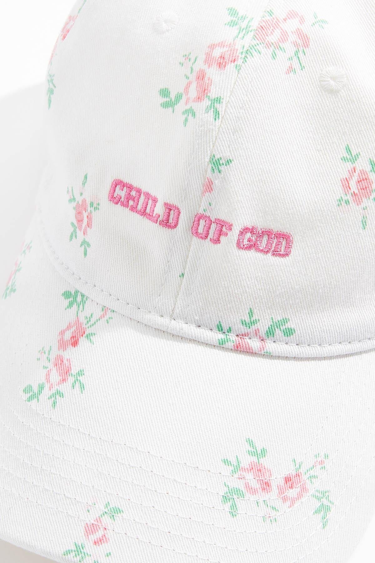 Cato Fashions Child Of God Floral Baseball Hat
