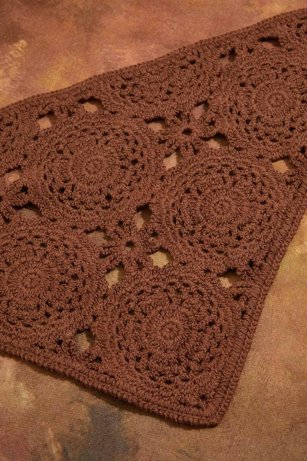 Cato Fashions Rodeo Brown Crochet Head Wrap