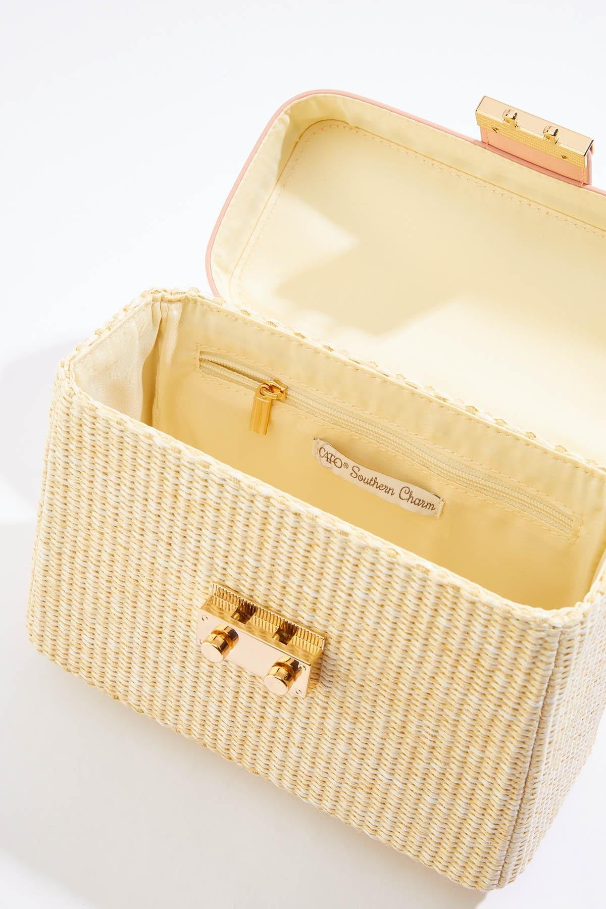 Cato Fashions Straw Box Mini Bag