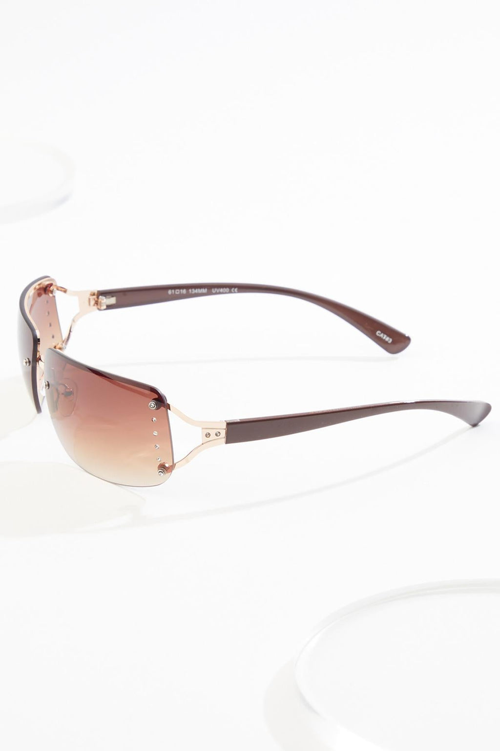 Cato Fashions Rhinestone Rimless Square Sunglasses