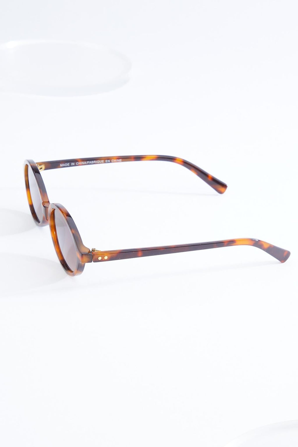 Cato Fashions Slim Tortoise Round Sunglasses